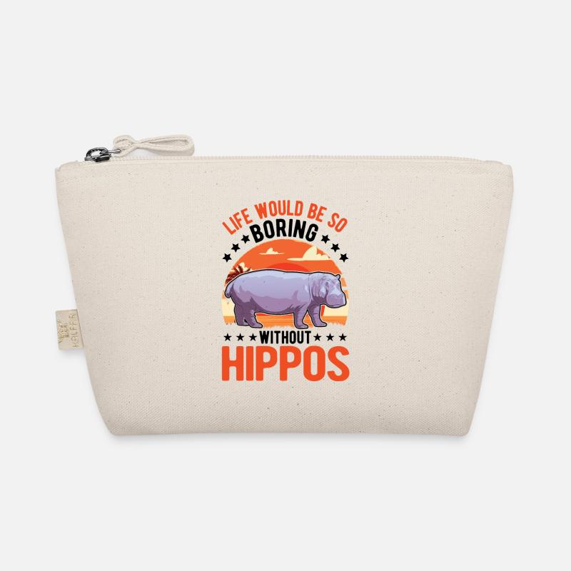 Nilpferd Geschenk Hippo Flusspferd Bio-Täschchen
