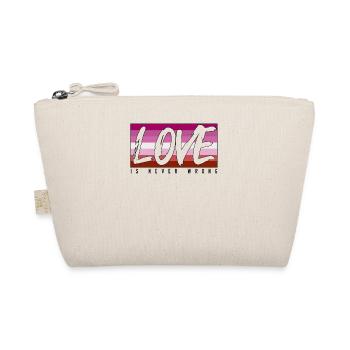 LGBTQ love is never wrong - Organic Pouch - nature - Front