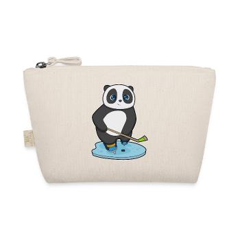 Panda Eishockey Eishockeyschläger - Bio-Täschchen - Natur - Vorne