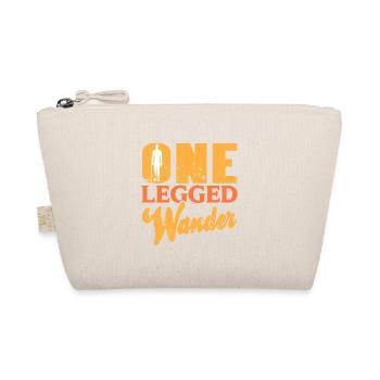 One Legged Wonder Retro Funny Prosthesis Designs - Organic Pouch - nature - Front