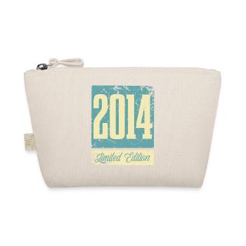 2014 Born Birthday Year of birth - Organic Pouch - nature - Front
