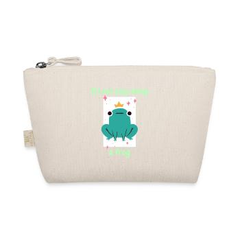 It's Not Easy Being A Frog Funny Cute Frog Designs - Organic Pouch - nature - Front