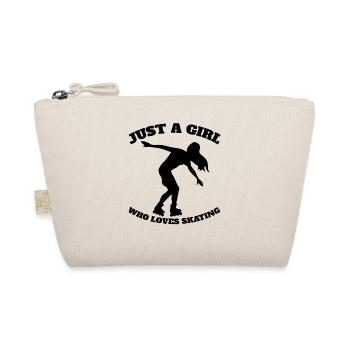 Inline Skating Skater Girls Inline Skating - Organic Pouch - nature - Front