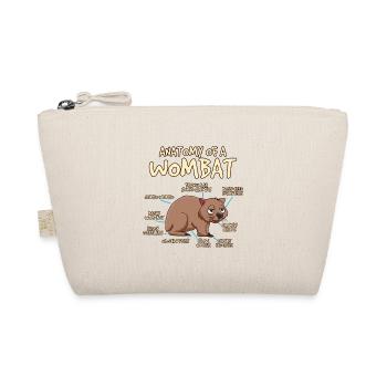 Wombat Wombats Plumbeutler Geschenk - Bio-Täschchen - Natur - Vorne