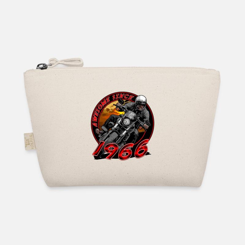 Awesome since 1966, Biker Geburtstag Bio-Täschchen