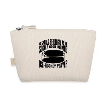 Eishockey Wintersport Eishockeyteam Geschenk - Bio-Täschchen - Natur - Vorne