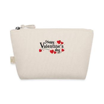 Valentine's day, Valentine's day, Valentine's day, - Organic Pouch - nature - Front