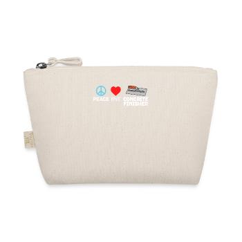 Peace Love Concrete Finisher Travailleur de la construction - Trousse biologique - nature - Devant