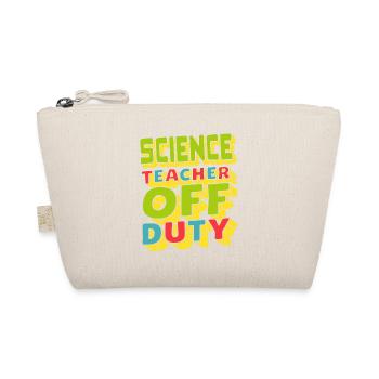 Science Teacher OFF Duty Retro Teacher Designs - Bio-Täschchen - Natur - Vorne
