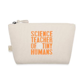 Science Teacher Of Tiny Humans Retro Funny Teacher - Organic Pouch - nature - Front
