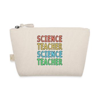 Retro Vintage SCIENCE TEACHER Designs - Organic Pouch - nature - Front