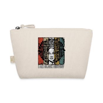 I Am Black History Word Cloud Black History Month - Organic Pouch - nature - Front