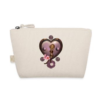 Merveilleux cœur steampunk avec fée - Trousse biologique - nature - Devant