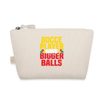 Boccia Petanque Boule Bocciaspieler Lyonnais - Bio-Täschchen - Natur - Vorne