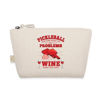 Pickleball and Wine Dink Now Wine Later - Organic Pouch - nature - Front