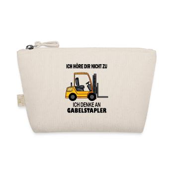 Staplerfahrer Gabelstapler Lager Logistik - Bio-Täschchen - Natur - Vorne