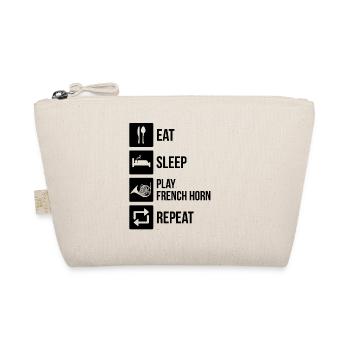 French horn French horn player French hornist - Organic Pouch - nature - Front