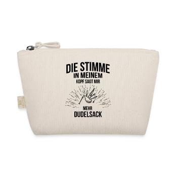 Dudelsack Dudelsackspieler Sackpfeife - Bio-Täschchen - Natur - Vorne
