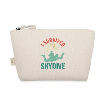 I survived my first parachute jump - Organic Pouch - nature - Front