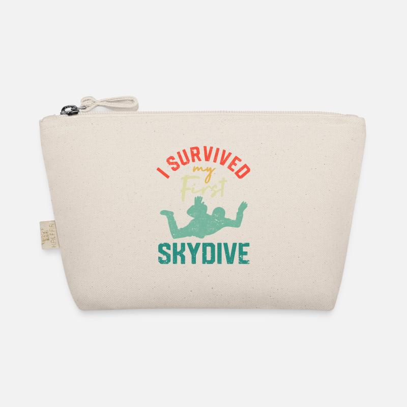 I survived my first parachute jump Organic Pouch