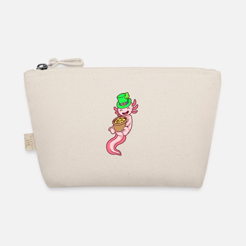 Axolotl Leprechaun - St Patricks Axolotl Bio-Täschchen