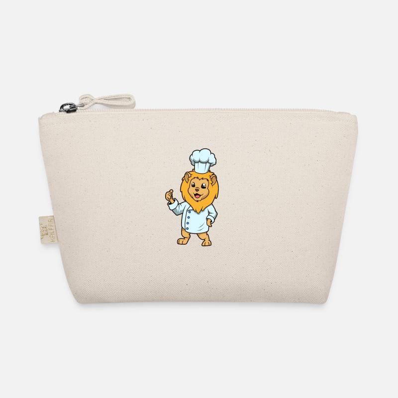 Dessin animé Lion Cook Trousse biologique