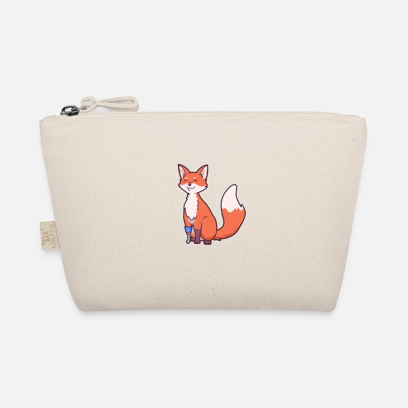 Fuchs mit Beinprothese Bio-Täschchen