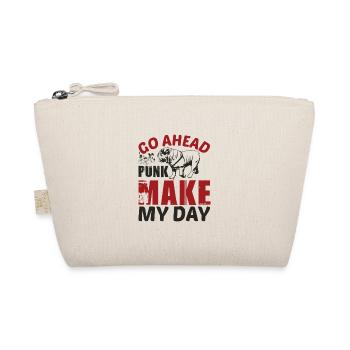 GO AHEAD PUNK MAKE MY DAY DOG - Organic Pouch - nature - Front