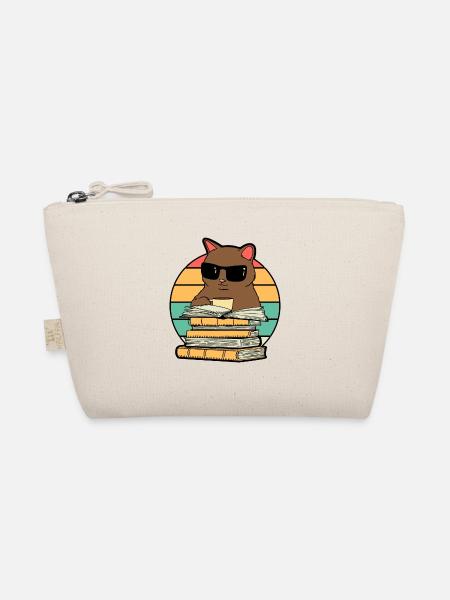 Buch Bücher studieren Katze mag und liebt Bücher. - Bio-Täschchen - Natur