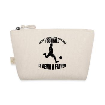 Football coach dad football father football player - Organic Pouch - nature - Front