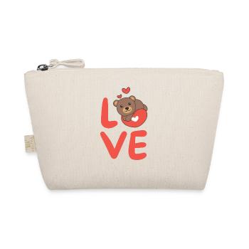 Ours pour la Saint-Valentin animaux mignons avec des cœurs Amour - Trousse biologique - nature - Devant