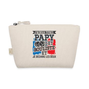 Papy Et Bouliste Humour Homme Boccia - Trousse biologique - nature - Devant