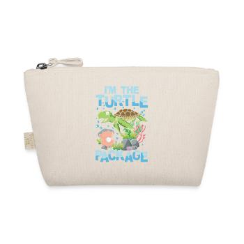 I'M THE TURTLE PACKAGE für - Bio-Täschchen - Natur - Vorne