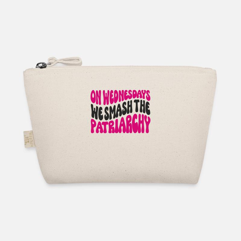 On Wednesdays We Smash The Patriarchy - Organic Pouch - nature