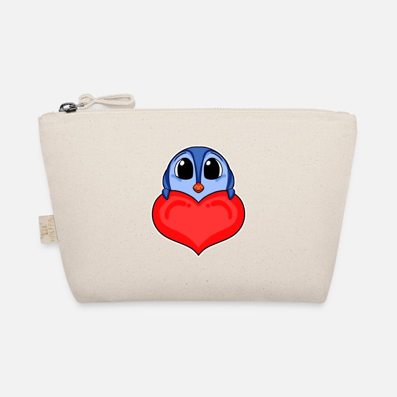 Pinguin mit Herz - Liebe Romantisch Bio-Täschchen