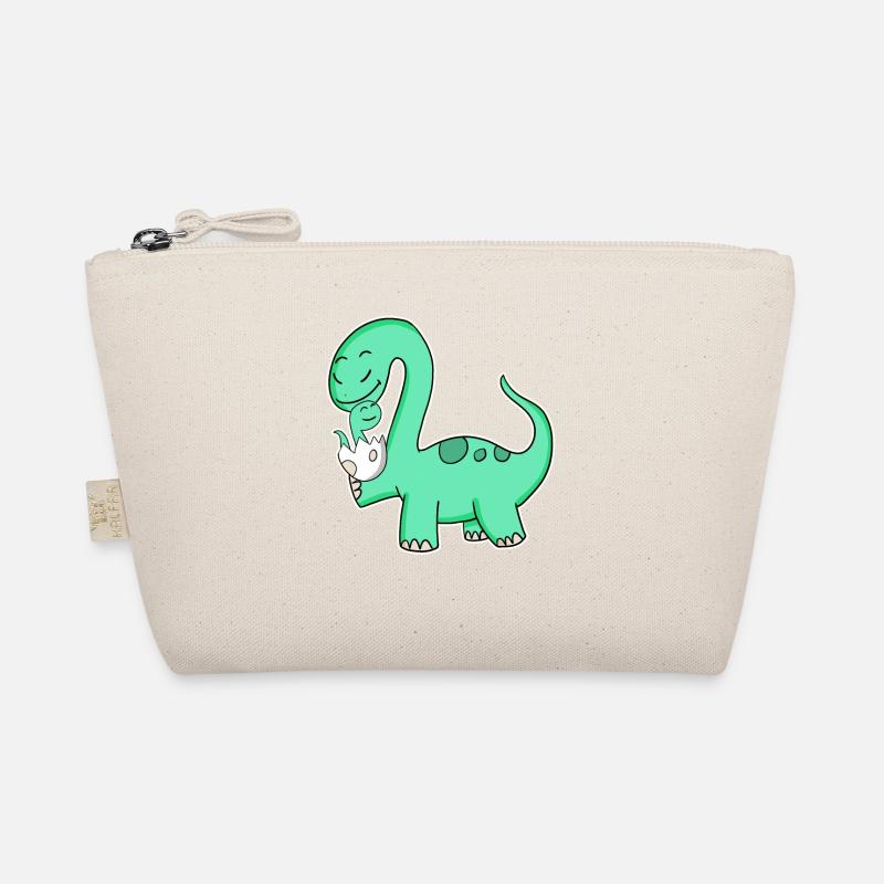 Dinosaur with baby dinosaur Organic Pouch