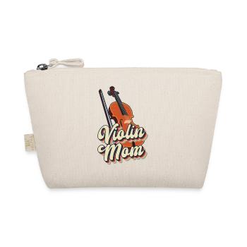 Violin Violinist Mom Retro Vintage - Organic Pouch - nature - Front
