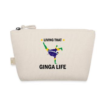 Afro-Brazilian dance saying for Capoeira - Organic Pouch - nature - Front