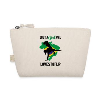 Afro-Brazilian dance saying for Capoeira - Organic Pouch - nature - Front