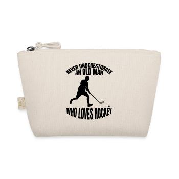 Feldhockey Hockeyspieler Unihockey Geschenk Hockey - Bio-Täschchen - Natur - Vorne