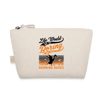 Indian Running Duck Gift Running Duck - Organic Pouch - nature - Front