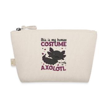 this is my human costume im really an axolotl - Bio-Täschchen - Natur - Vorne