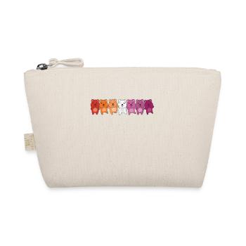 Lesbian Flag Gay Pride LGBTQ Quokka - Organic Pouch - nature - Front