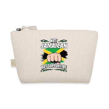 Not Jamaican But Supportive Travel Tourist Jamaica - Bio-Täschchen - Natur - Vorne