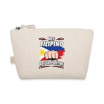 Not Filipino But Supportive Travel Tourist - Bio-Täschchen - Natur - Vorne