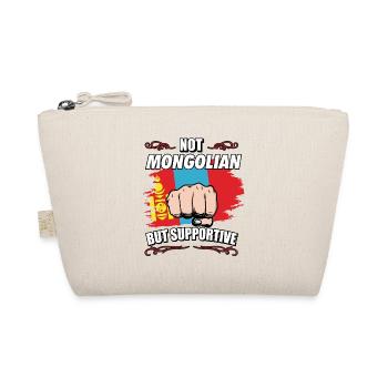 Not Mongolian But Supportive Travel Tourist - Organic Pouch - nature - Front