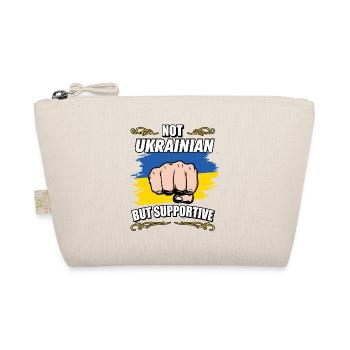 Not Ukrainian But Supportive Travel Tourist - Bio-Täschchen - Natur - Vorne