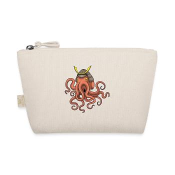 Octopus Samurai Martial Arts - Organic Pouch - nature - Front