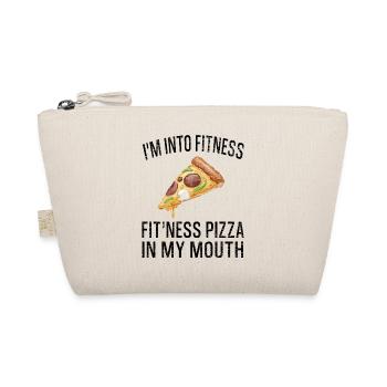 Funny I'm Into Fitness Pizza In My Mouth - Organic Pouch - nature - Front