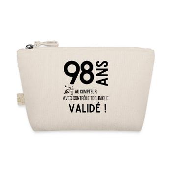 Anniversaire 98 ans humour adulte cadeau - Trousse biologique - nature - Devant